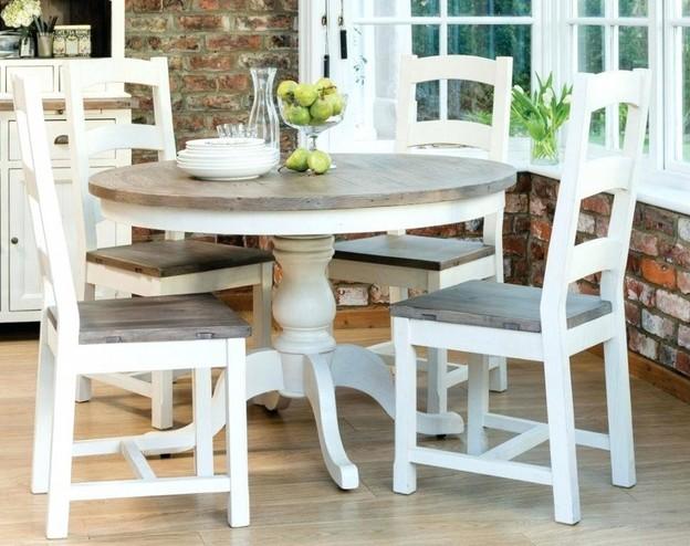 Farmhouse Dining Table For Any Homey Design, Round Farmhouse Dining Table And Chairs