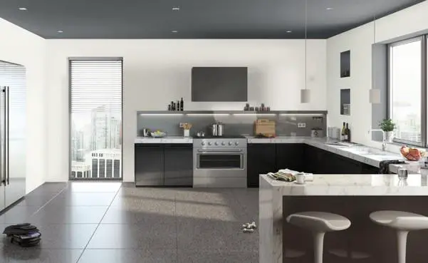 Modern Kitchen Without Upper Cabinets