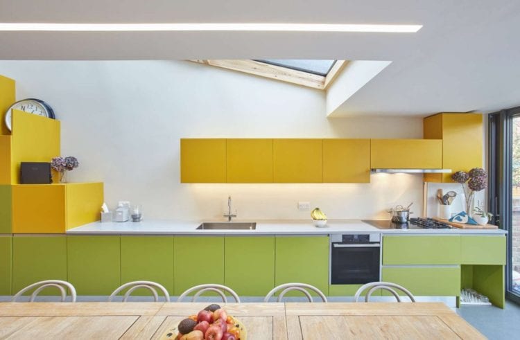 green color kitchen