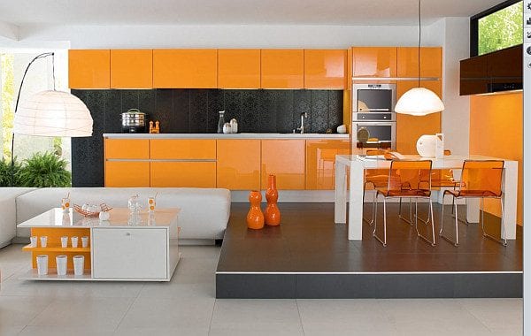 orange kitchen ideas