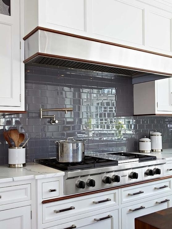 17 Grey Kitchen Backsplash Ideas That, Gray Tile Backsplash Ideas