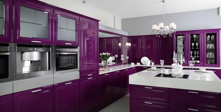purple kitchen style