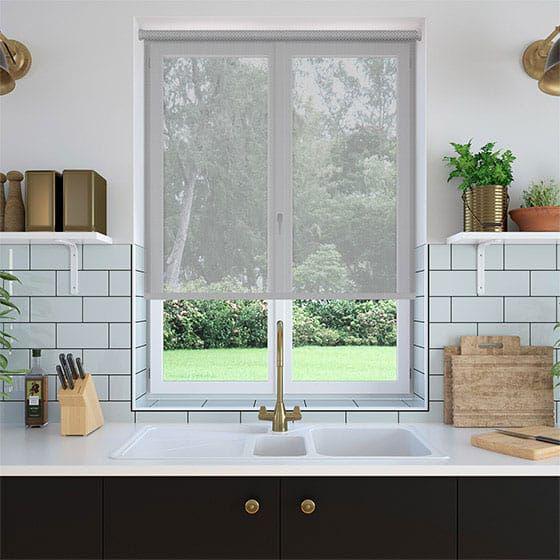  Grey is a neutral color that everyone knows equally  The Warm Grey Kitchen Window Treatments to Have inward Your Cooking Area