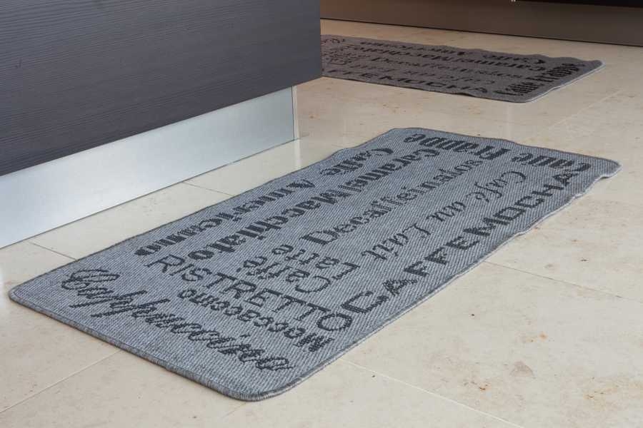 gray kitchen rug