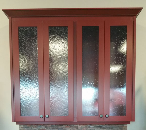 Seeded Glass Cabinet Doors